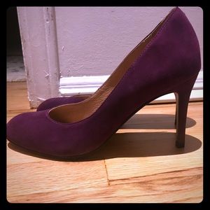 Purple suede Corso Como pumps